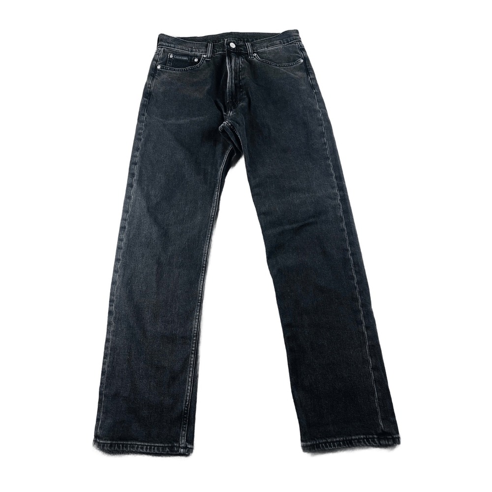 Calvin‎ Klein Jeans Men 32x29 Black Standard Straight Stretch Rugged Workwear